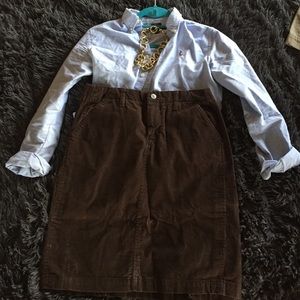 Banana Republic corduroy skirt