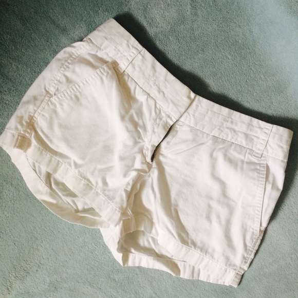 JCrew White Chino Shorts