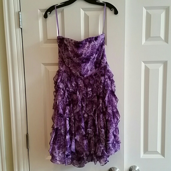 Gorgeous Purple Ruffle Dress