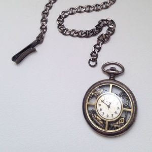 "On the Go" Fossil Pocket Watch (vintage)