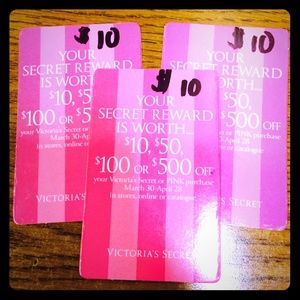 Victoria's Secret reward cards