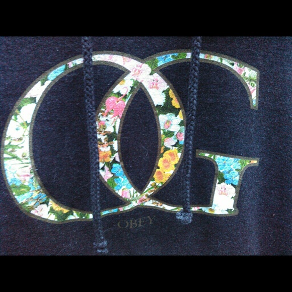 Floral Obey hoodie