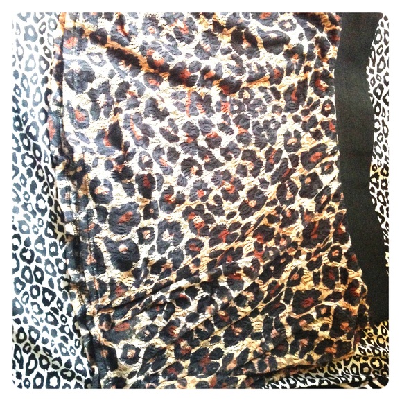 cheetah print skater skirt