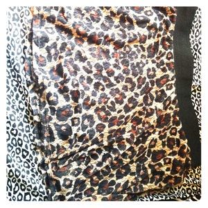 cheetah print skater skirt