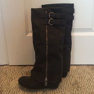 Tall black boots