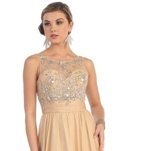 Champagne Prom Dress
