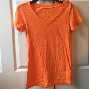 Orange V-neck t-shirt!