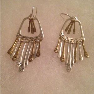 Bundle Silpada Two-Toned Earrings & bracelet