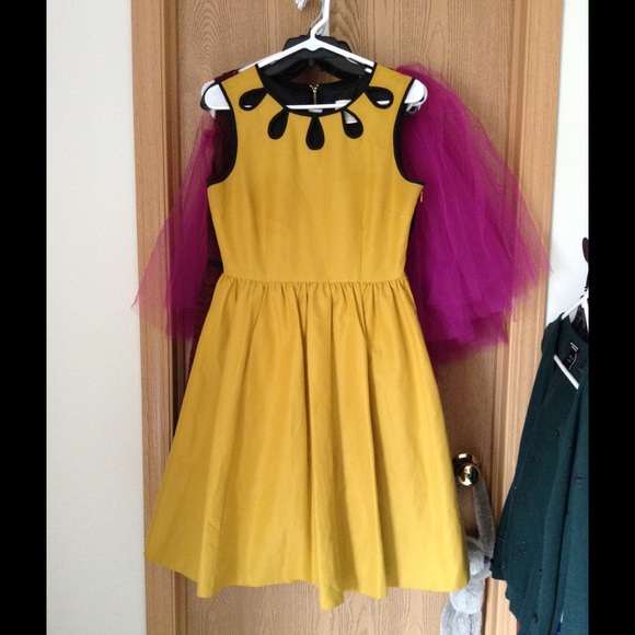 Kate Spade mustard dress - Picture 2 of 3