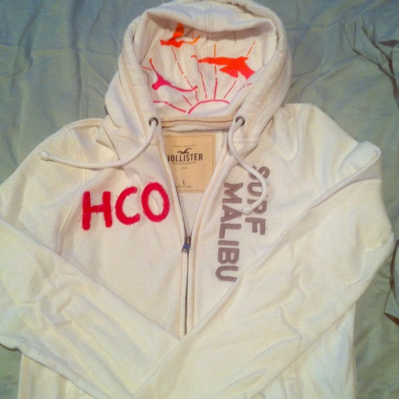 Hollister zip hoodie size L