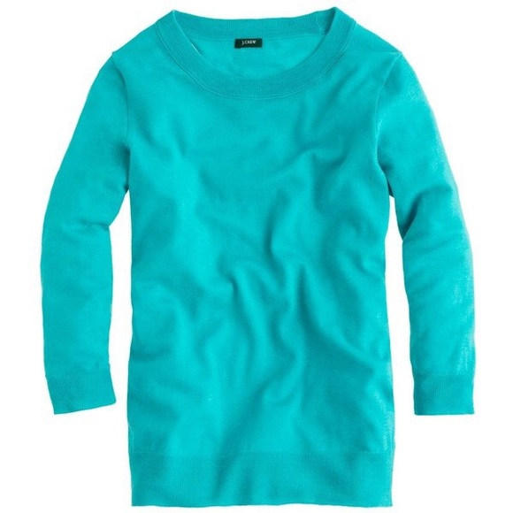 BUNDLED ❤️ j. crew // tippi sweater in teal blue - Picture 4 of 4