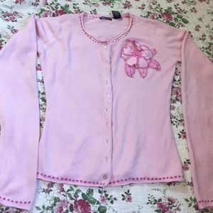 Pink cardigan