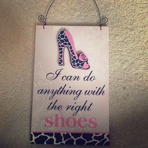 Wall Decor- Pink, White & Black