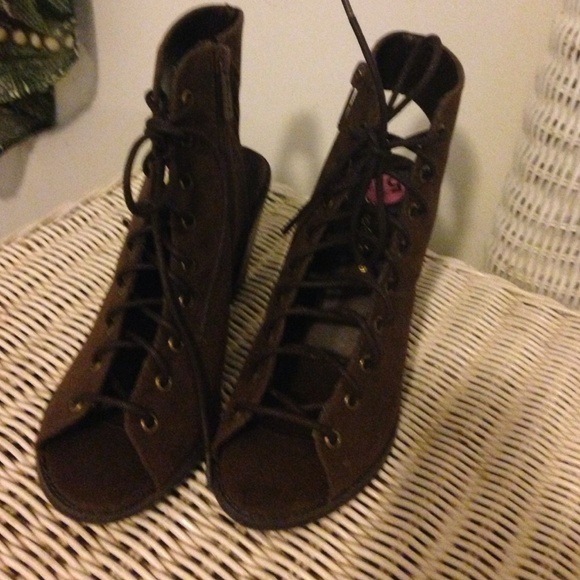 Brown booties