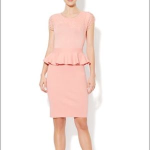 Pink/Blush colored Peplum Dress