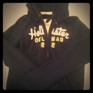 Hollister zip hoodie size L