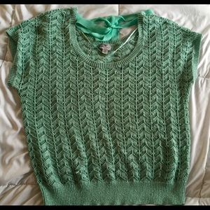 Spring fever 1x worthington ribbon tie back top