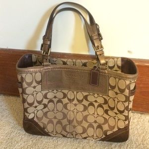 Brown coach purse