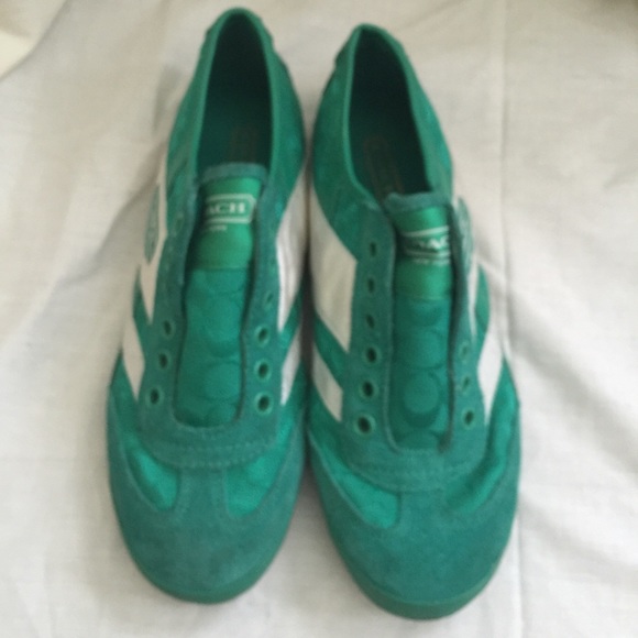 Coach signature stringless sneakers