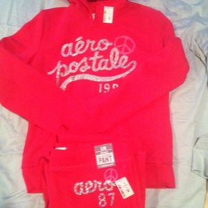 Aeropostale hoodie and sweat pant set NWT size L