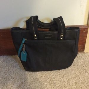 Black coach purse