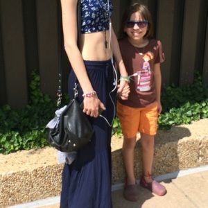 Blue Maxi Skirt
