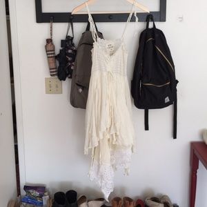 New with tags free people white layered slip dress