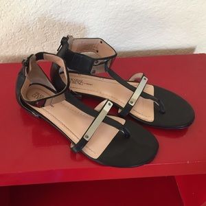 Prabal Gurung for Target Black&Silver Sandals sz 6