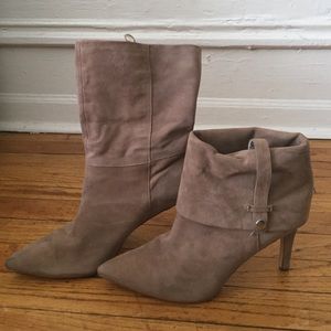 Calvin Klein Bethany Kid Suede Bootie in Mink