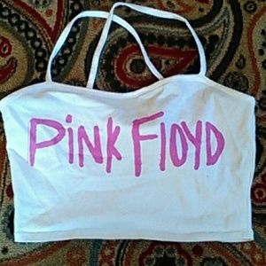 Pink Floyd crop tank top