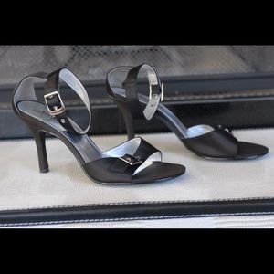 Unlisted Black Open Toe Heel