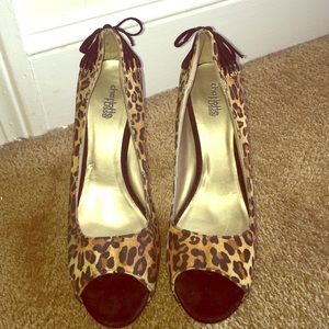 Cheetah print heels