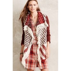 🎉HP🎉 ANTHRO fringed cardi