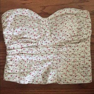 Floral bustier