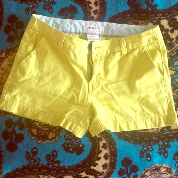 Yellow shorts