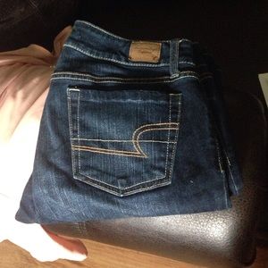 New American eagles pants color blue size 8