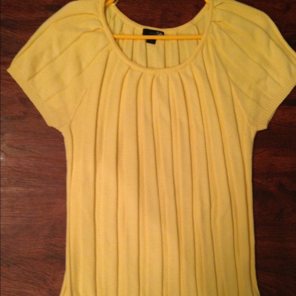 Ribbed Yellow Sweater