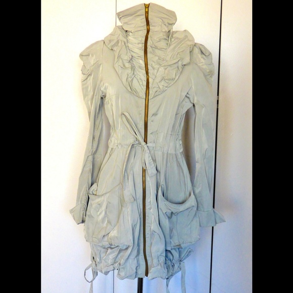 Anya Fleet Cinched Gray Coat