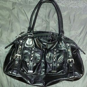 Foux leather studded purse