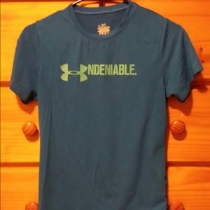 Blue under armour t-shirt