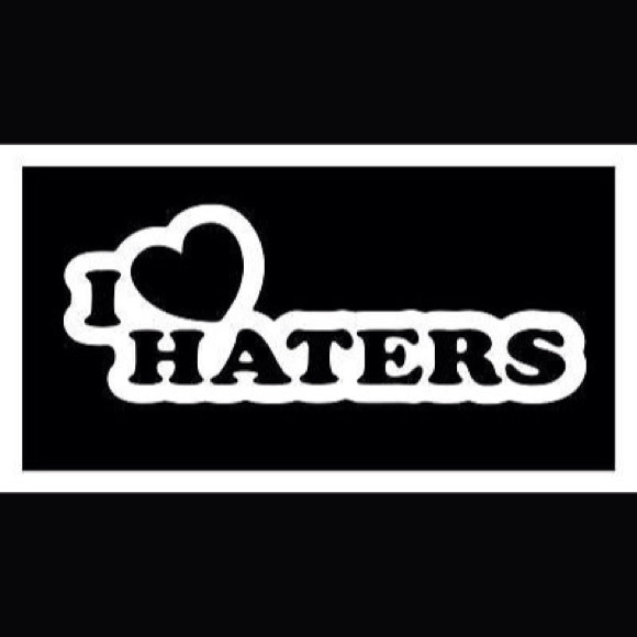 Haters Vinyl Decal (select size & color)