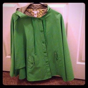 Cute kelly green raincoat