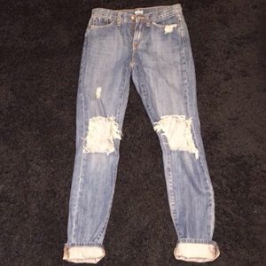 Highrise Ripped Jeans