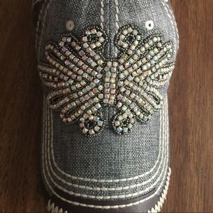 Olive & Pique sparkly ball cap.  Bought @ Buckle.