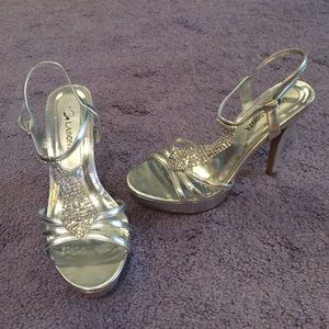 Glitzy prom shoes