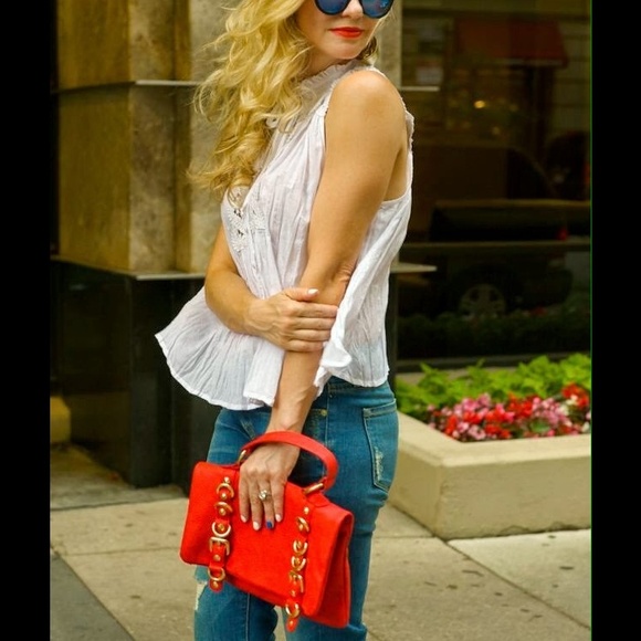 Oliva + Joy Red Cross Body Bag