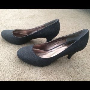 Black Sparkle High Heels