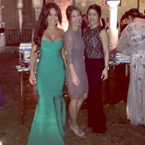 Herve Leger Emerald gown, stunning!!