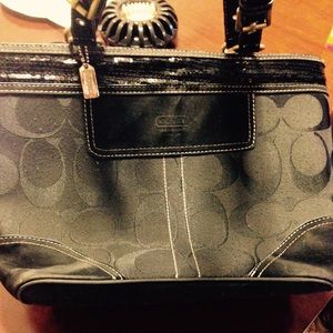 Black coach purse