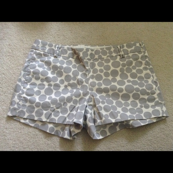 J. Crew Pants - J.crew gray polka dot chino shorts